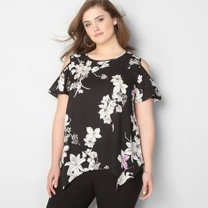Avenue cold shoulder top
